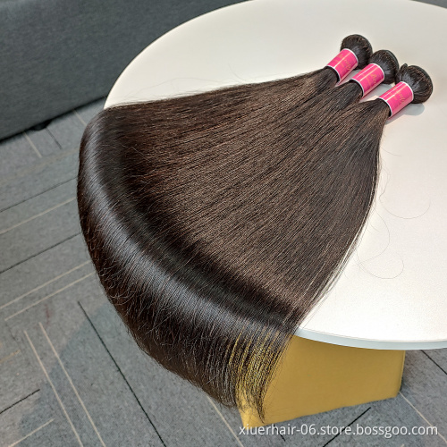 Wholesale 100% Human Hair Bundles Weave 10A Grade , Virgin Full Cutile Aligned Hair Extensions